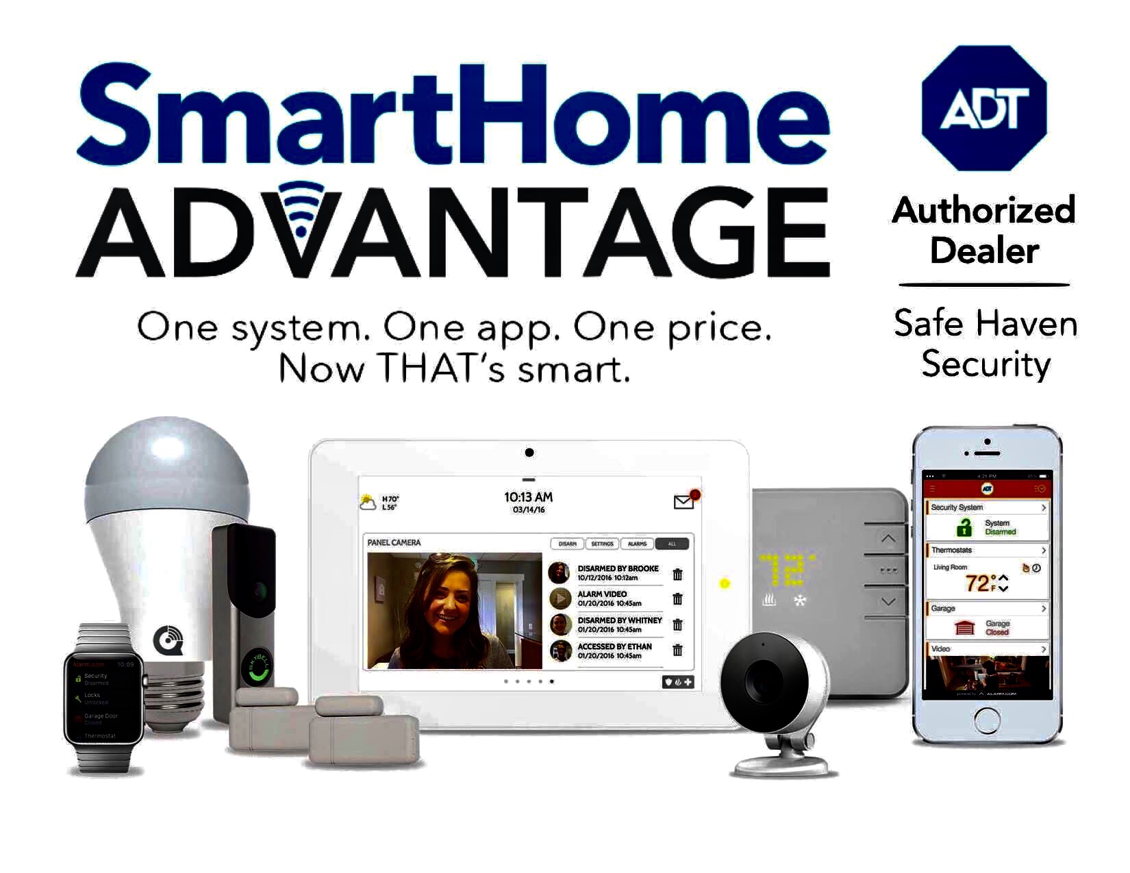 Complementary Video Doorbell and 100 Visa gift card With Alarm System